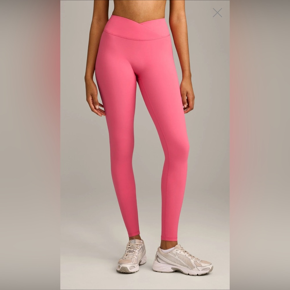 Oner Active Unified Move Wrap Leggings with reflective logo- hot girl pink